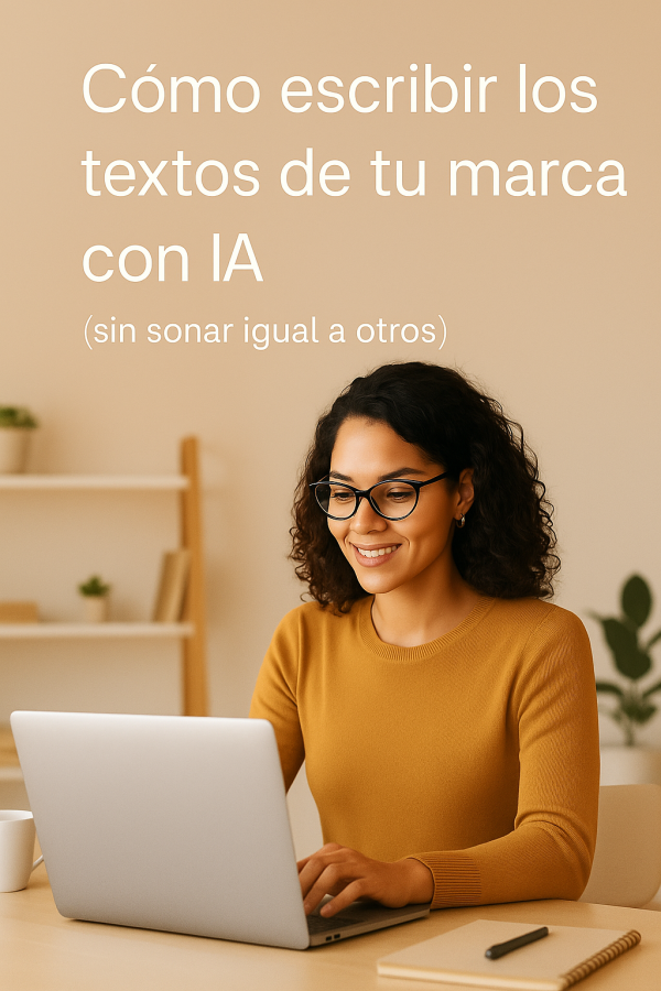 Clase grabada: Cómo escribir los textos de tu marca con IA sin sonar igual a otros